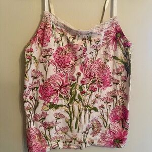 Chelsea & Violet Pink and Green Floral Camisole